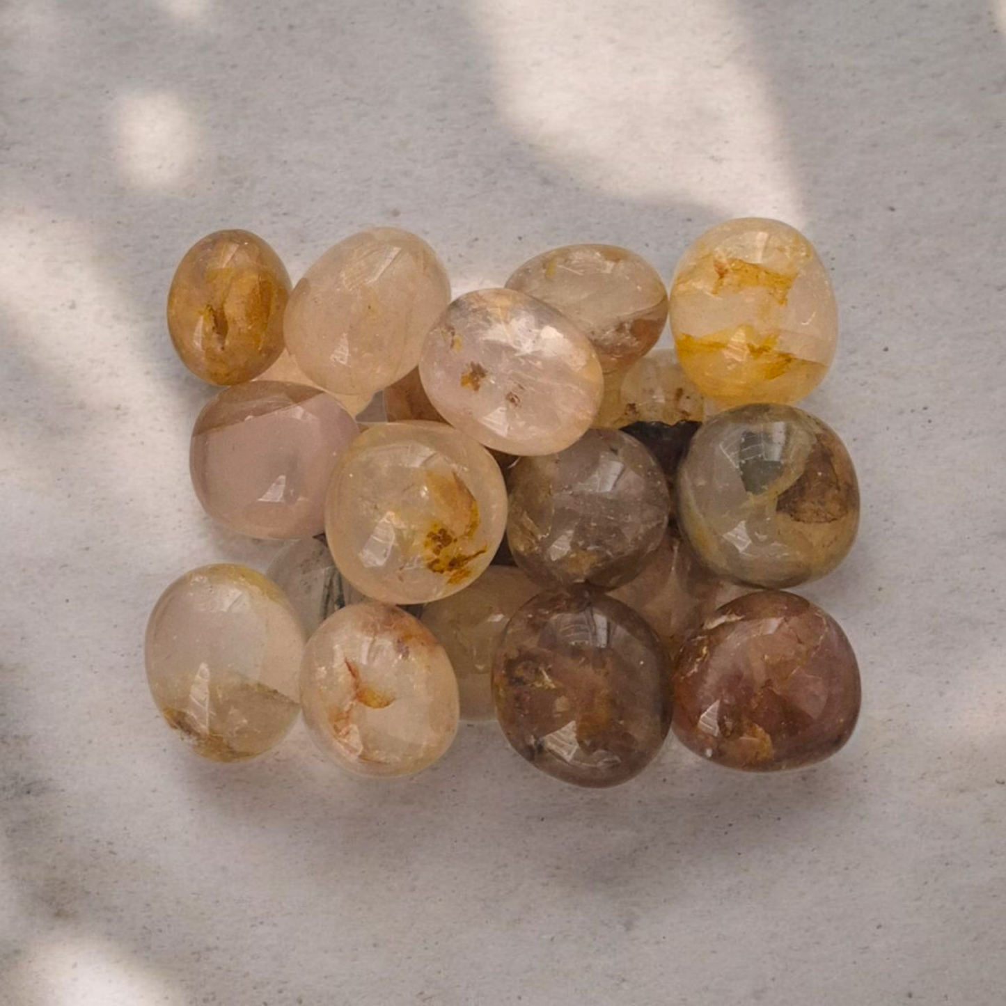 Golden Healer Tumble Stone