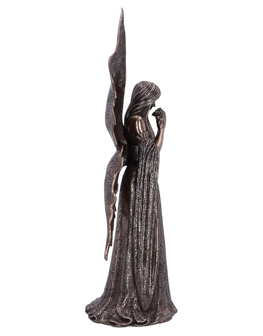 Only Love Remains Bronze Gothic Fairy Angel Figurine, 35cm