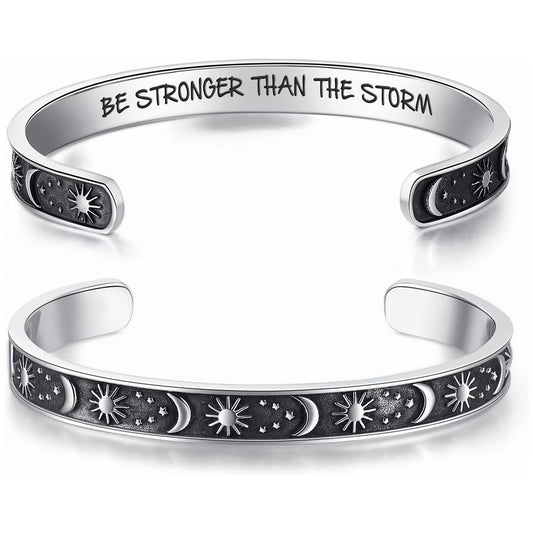 Stronger than the storm, Stainless Steel Bangle
