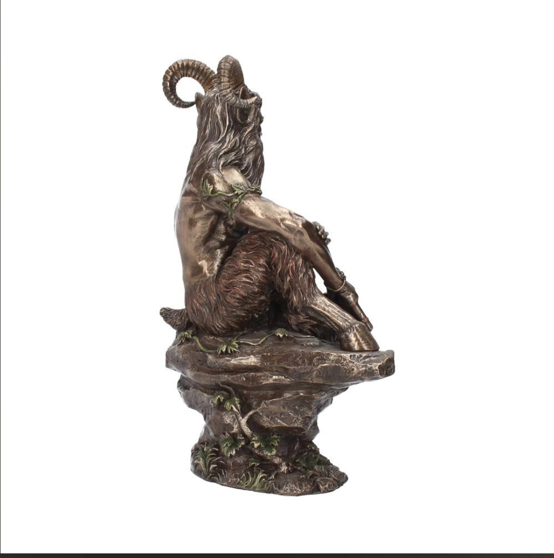 Pan Fawn With Pan Flutes Finished in Bronze
30.5cm