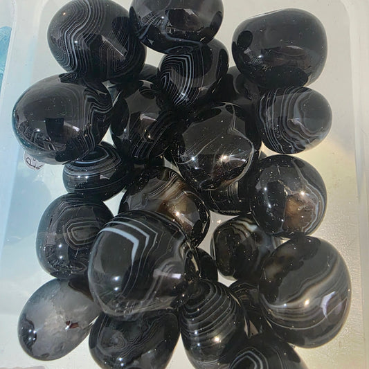 Black Agate Tumble Stone