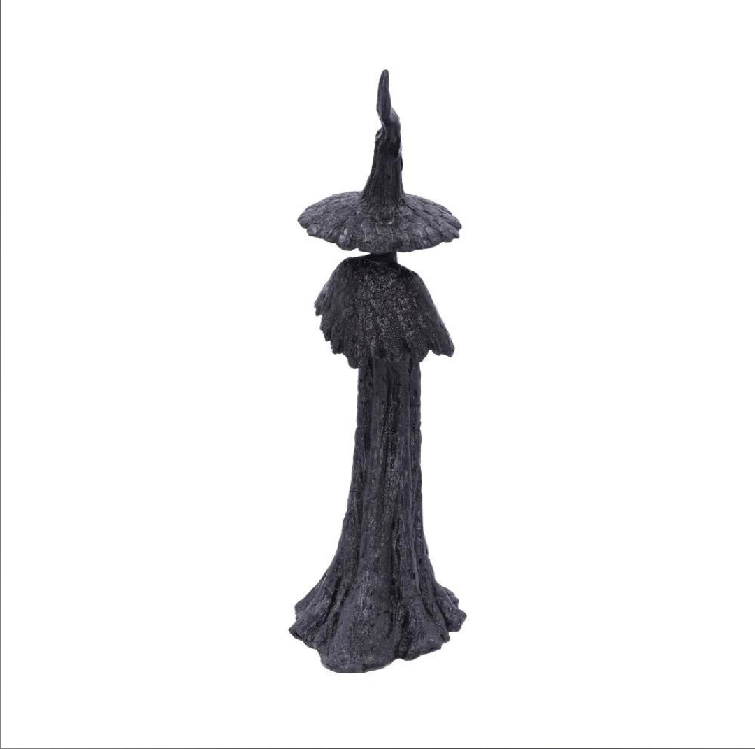 Talyse Black Glittered Forest Witch Ornament 30CM