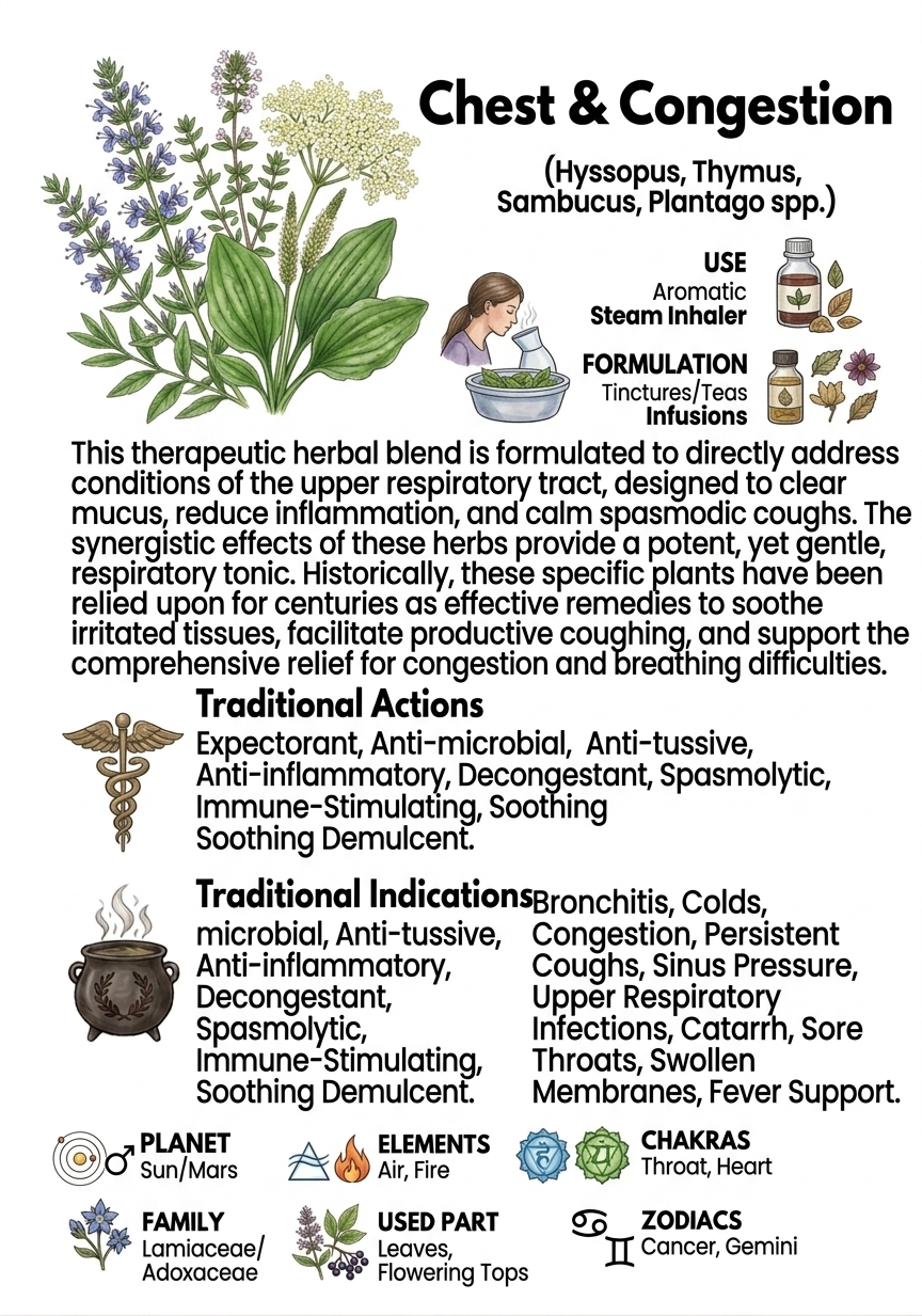 Chest & Congestion Mixed Herbs 10g