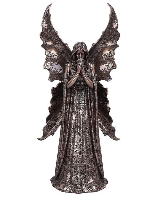 Only Love Remains Bronze Gothic Fairy Angel Figurine, 35cm